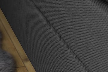 Princess Komplett Sängpaket – Kontinentalsäng 160x200 cm i Tyg med Sänggavel + Bäddmadrass med Fasthetsgrad Medium - Mörkgrå - Möbler - Säng - Kontinentalsäng