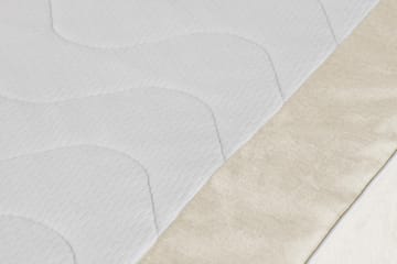 Princess Komplett Sängpaket – Kontinentalsäng 180x200 cm i Tyg med Sänggavel + Bäddmadrass med Fasthetsgrad Medium - Beige - Möbler - Säng - Komplett sängpaket
