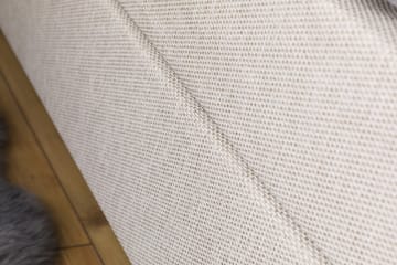 Princess Komplett Sängpaket – Kontinentalsäng 180x200 cm i Tyg med Sänggavel + Bäddmadrass med Fasthetsgrad Medium - Ljusbeige - Möbler - Säng - Kontinentalsäng