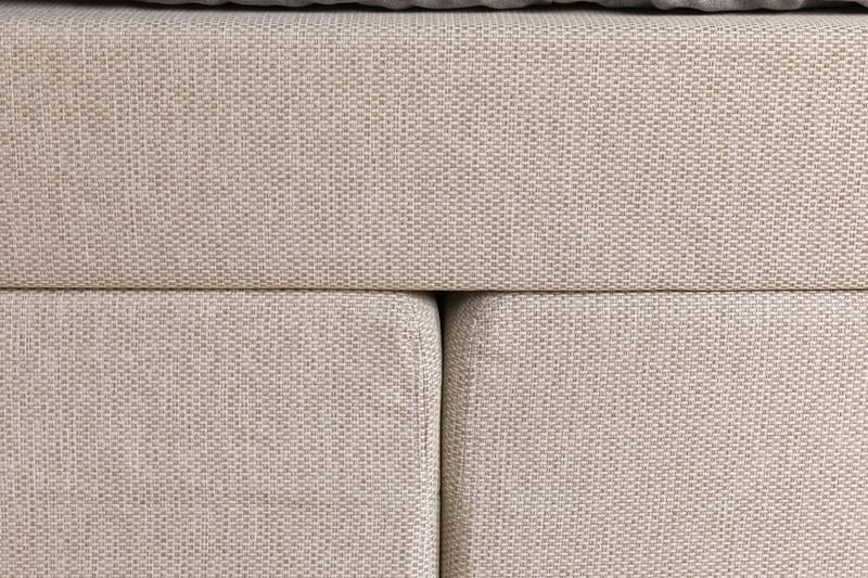 Princess Komplett Sängpaket – Kontinentalsäng 180x200 cm i Tyg med Sänggavel + Bäddmadrass med Fasthetsgrad Medium - Ljusbeige - Möbler - Säng - Kontinentalsäng