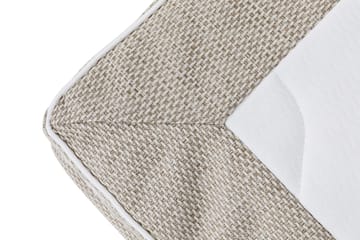 Princess Komplett Sängpaket – Kontinentalsäng 180x200 cm i Tyg med Sänggavel + Bäddmadrass med Fasthetsgrad Medium - Ljusbeige - Möbler - Säng - Kontinentalsäng