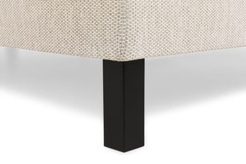 Princess Komplett Sängpaket – Kontinentalsäng 180x200 cm i Tyg med Sänggavel + Bäddmadrass med Fasthetsgrad Medium - Ljusbeige - Möbler - Säng - Kontinentalsäng