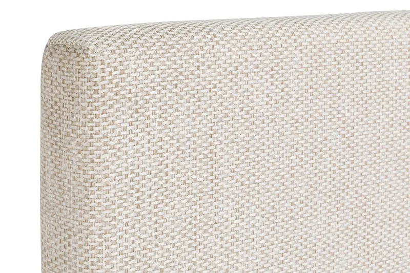 Princess Komplett Sängpaket – Kontinentalsäng 180x200 cm i Tyg med Sänggavel + Bäddmadrass med Fasthetsgrad Medium - Ljusbeige - Möbler - Säng - Kontinentalsäng