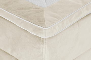 Princess Kontinentalsäng 120x200 cm i Tyg med Bäddmadrass med Fasthetsgrad Medium - Beige - Möbler - Säng - Komplett sängpaket