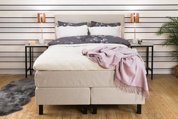 Princess Kontinentalsäng 140x200 cm med Bäddmadrass med Fasthetsgrad Medium - Ljusbeige - Möbler - Säng - Kontinentalsäng