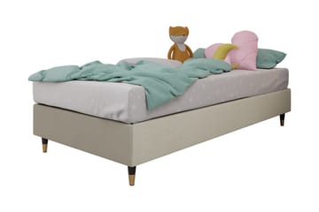 Adeliza Ramsäng 120x200 cm - Sammet/Beige/Trä/Metall - Möbler - Säng - Ramsäng