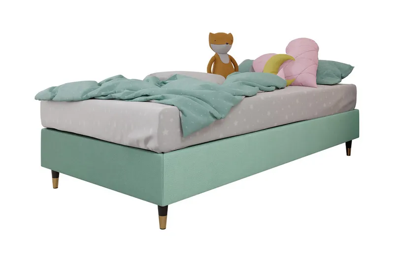 Adeliza Ramsäng 120x200 cm - Sammet/Ljusgrön/Trä/Metall - Möbler - Säng - Ramsäng