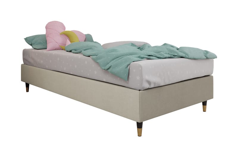 Adeliza Ramsäng 80x200 cm - Sammet/Beige/Trä/Metall - Möbler - Säng - Ramsäng
