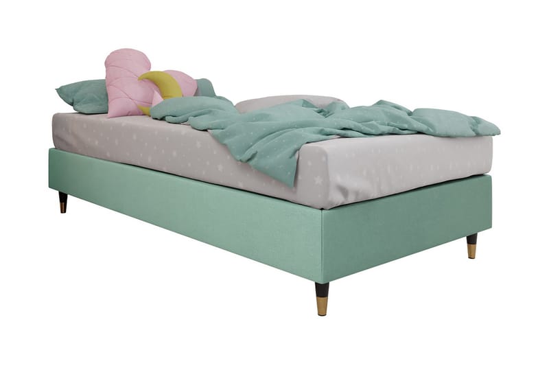 Adeliza Ramsäng 80x200 cm - Sammet/Ljusgrön/Trä/Metall - Möbler - Säng - Ramsäng