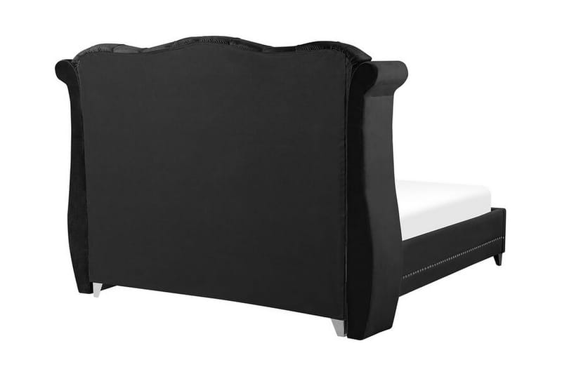 Ayette Dubbelsäng 160x200 cm - Svart/Sammet - Möbler - Säng - Ramsäng