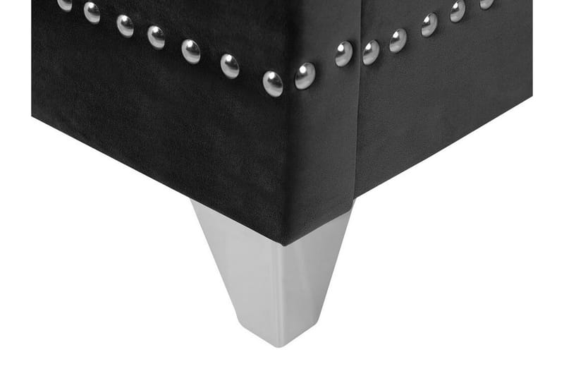 Ayette Dubbelsäng 160x200 cm - Svart/Sammet - Möbler - Säng - Ramsäng