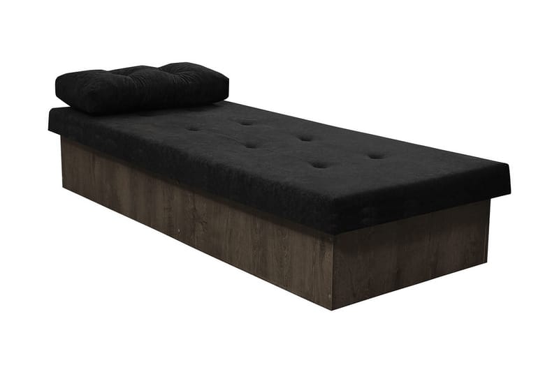 Berta Ramsäng 190x80x38 cm, Mörkt trä