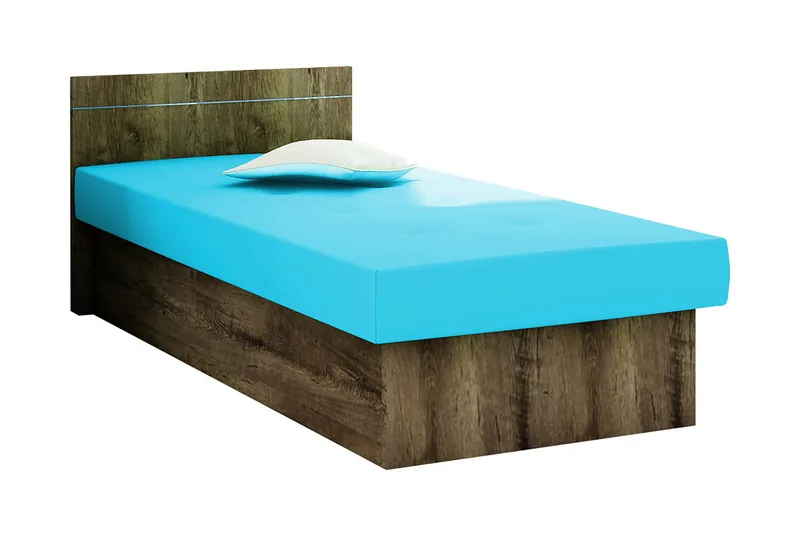 Berta Ramsäng 192x80x68 cm, Mörkt trä