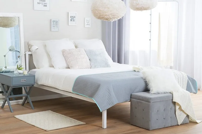 Cusset Dubbelsäng 160200 cm Vit  Vit - Vit - Möbler - Säng - Ramsäng