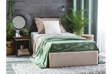 Dinan Dubbelsäng 90  200 cm Beige - Beige - Möbler - Säng - Sängram & sängstomme