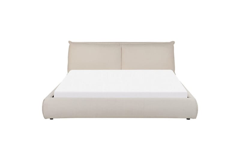 Dubbelsäng Vinay med lamellram Beige, 180x200 cm - Beige, 180x200 cm - Möbler - Säng - Ramsäng