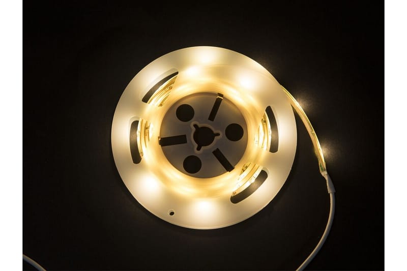 Dubbelsäng ZEN med Sängbord och LED 160x200 brun - Brun - Möbler - Säng - Sängram & sängstomme