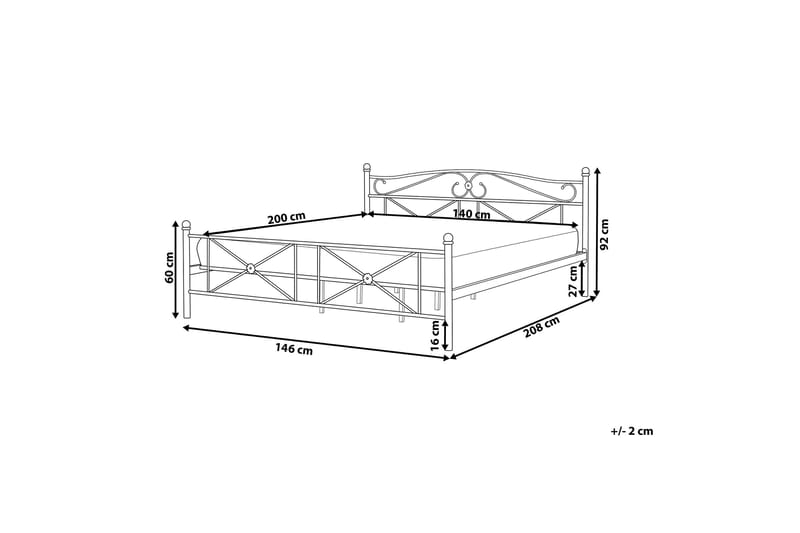 Finnicka Dubbelsäng 140x200 cm - Vit - Möbler - Säng - Ramsäng