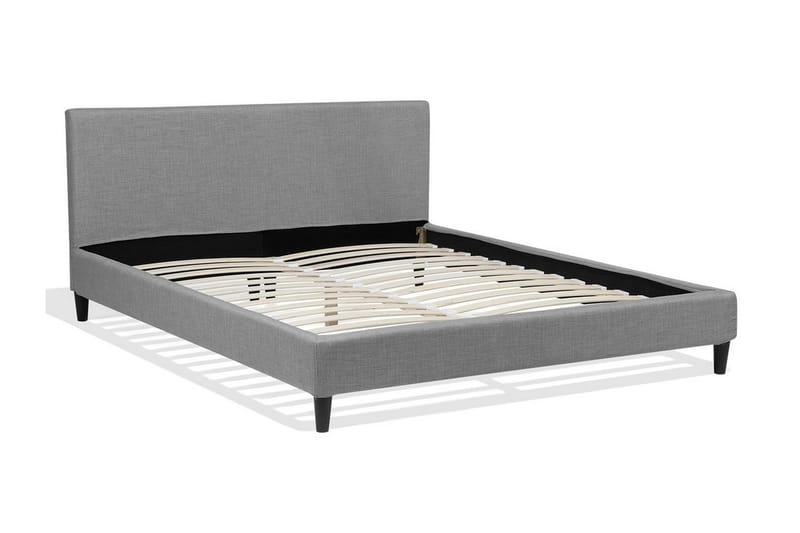 Fitou Dubbelsäng 160 200 cm - Grå - Möbler - Säng - Sängram & sängstomme