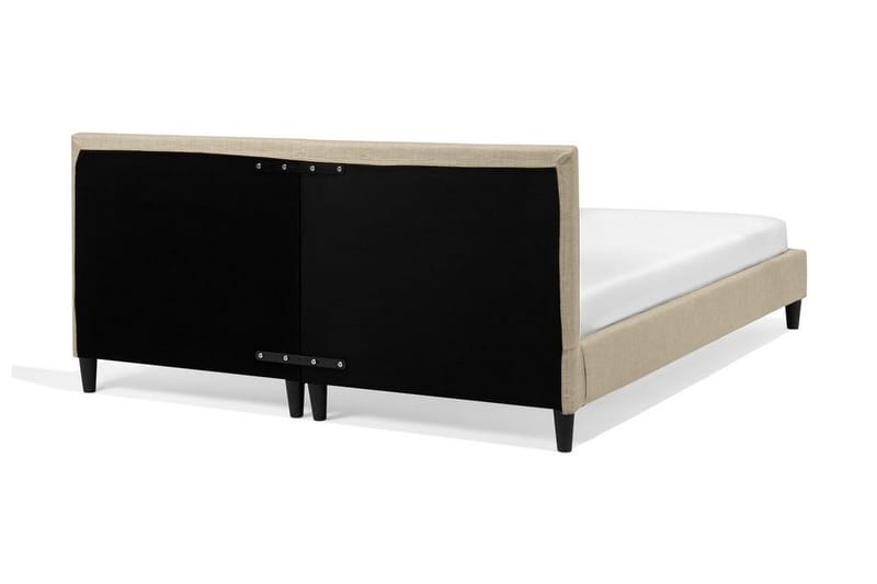 Fitou Sängram 160x200 cm i Tyg med Sänggavel - Beige - Möbler - Säng - Sängram & sängstomme