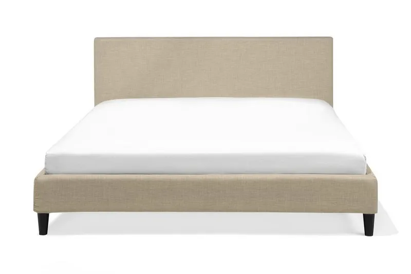 Fitou Sängram 160x200 cm i Tyg med Sänggavel, Beige