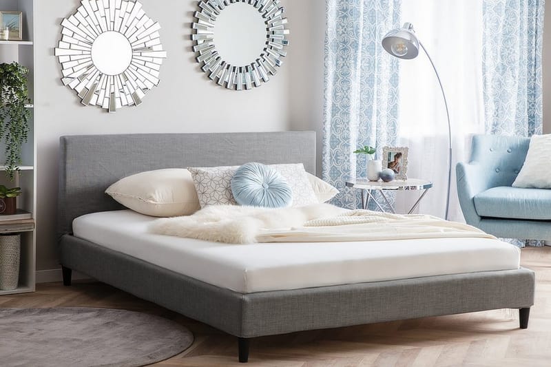 Fitou Sängram 180x200 cm - Grå - Möbler - Säng - Sängram & sängstomme