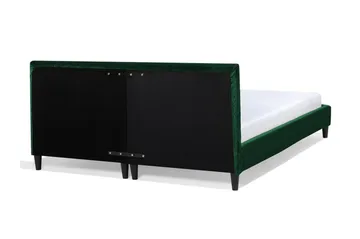 Fitou Sängram 180x200 cm i Sammet med Sänggavel - Grön - Möbler - Säng - Sängram & sängstomme