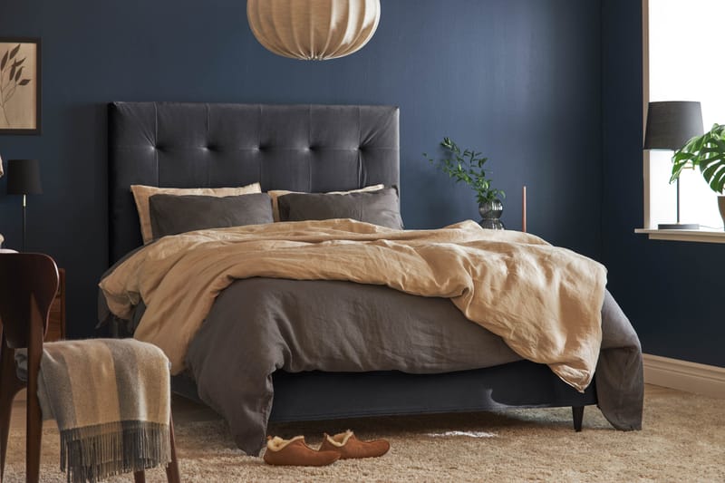 Happy Plus Sängpaket Ramsäng120x200 - Mörkgrå - Möbler - Säng - Komplett sängpaket