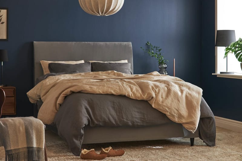 Happy Plus Rams�äng 90x200 - Mörkgrå - Möbler - Säng - Komplett sängpaket
