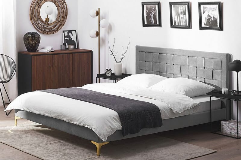 Holabo Sängram 140x200 cm - Grå - Möbler - Säng - Sängram & sängstomme