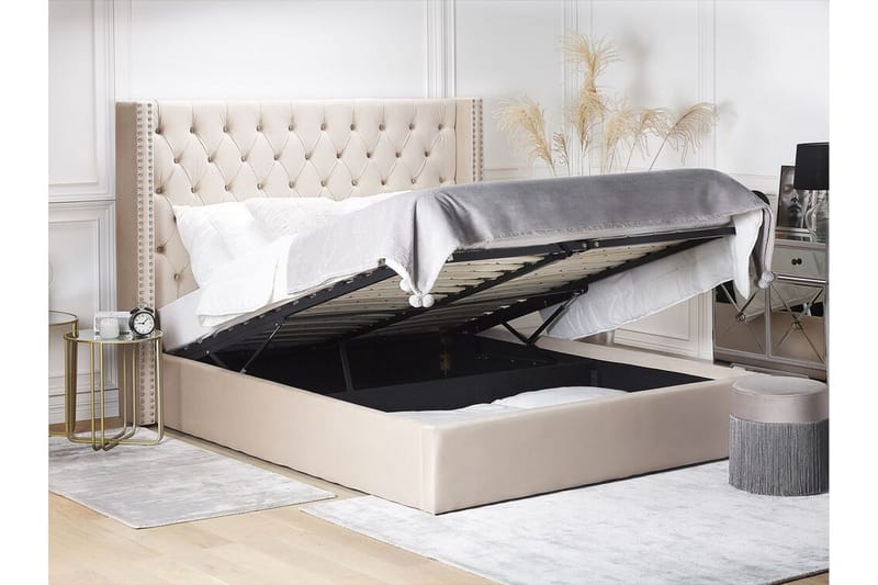 Kymmen Dubbelsäng 160x200 cm - Beige - Möbler - Säng - Ramsäng