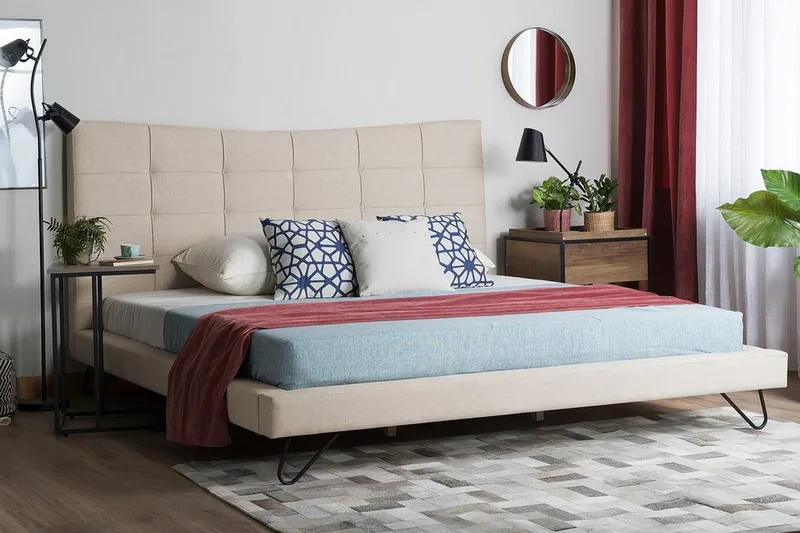 Lannion Dubbelsäng 180200 cm Beige - Beige - Möbler - Säng - Sängram & sängstomme