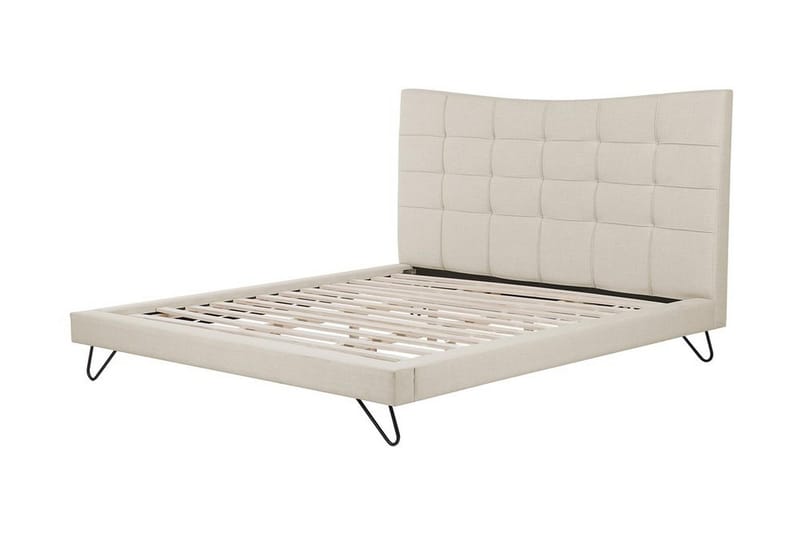 Lannion Dubbelsäng 180200 cm Beige - Beige - Möbler - Säng - Sängram & sängstomme