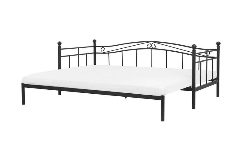Lutebo Säng 160x200 cm - Svart - Möbler - Säng - Ramsäng