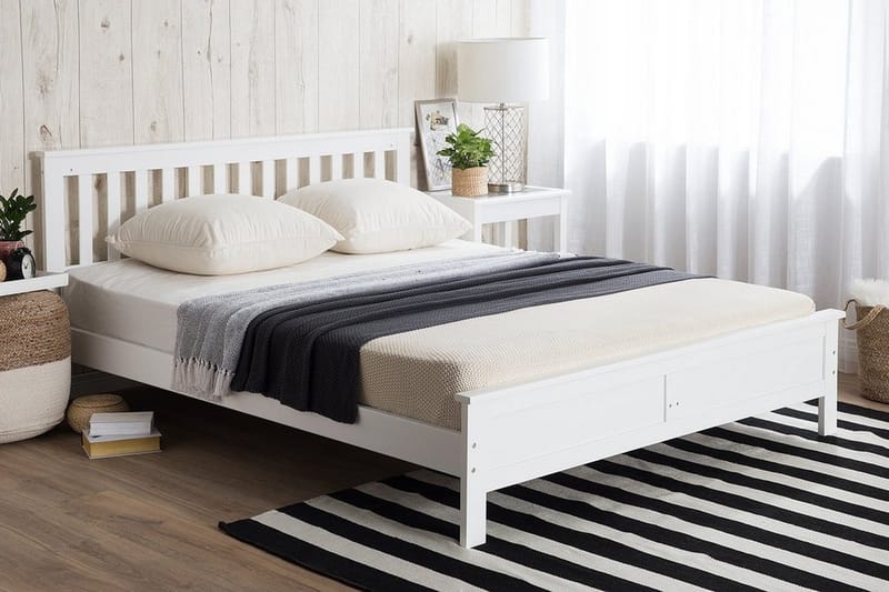 Mayenne Sängram 160x200 cm - Vit - Möbler - Säng - Ramsäng