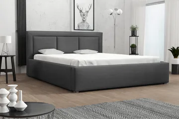 Modena Ramsäng 223x200x93 cm - Mörkgrå - Möbler - Säng - Ramsäng