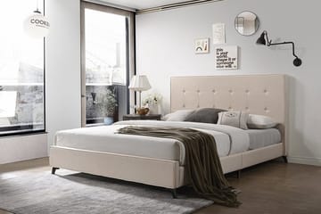 Nattaro Dubbelsäng 140x200cm - Beige - Möbler - Säng - Sängram & sängstomme