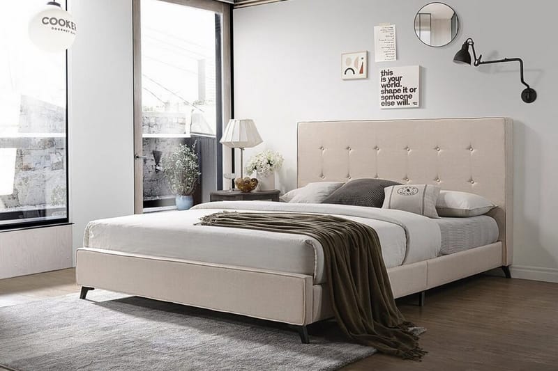 Nattaro Dubbelsäng 160x200cm - Beige - Möbler - Säng - Ramsäng