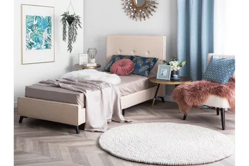Nattaro Sängram 90x200 cm - Beige - Möbler - Säng - Sängram & sängstomme
