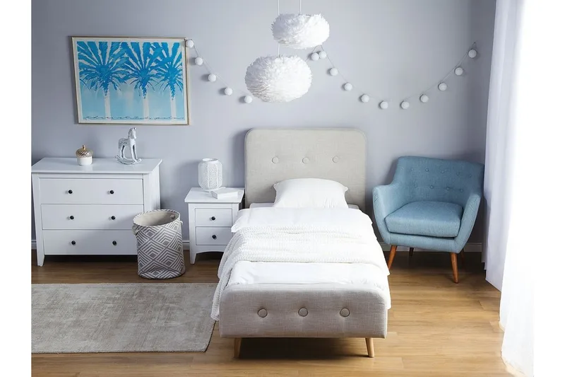 Rennes Sängram 90x200 cm - Beige - Möbler - Säng - Sängram & sängstomme