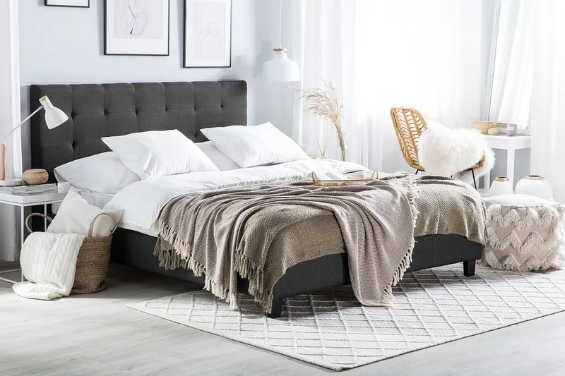 Rochelle Dubbelsäng 180|200 cm - Grå - Möbler - Säng - Sängram & sängstomme