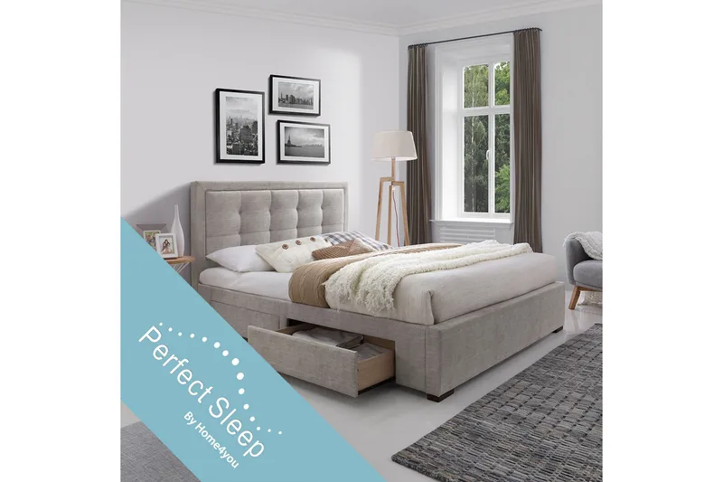 Säng Duke Med 4 Lådor Med Madrass Harmony Duo - Möbler - Säng - Ramsäng