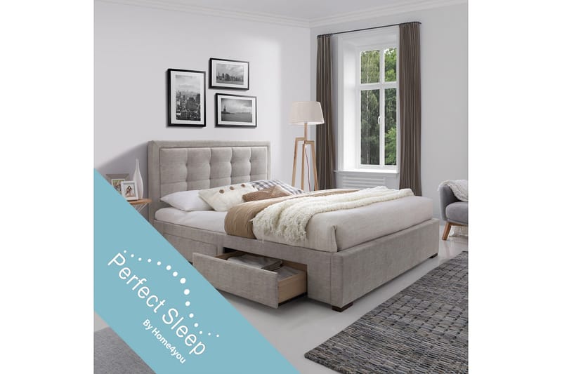 Säng Duke Med 4 Lådor Med Madrass Harmony Duo - Möbler - Säng - Ramsäng