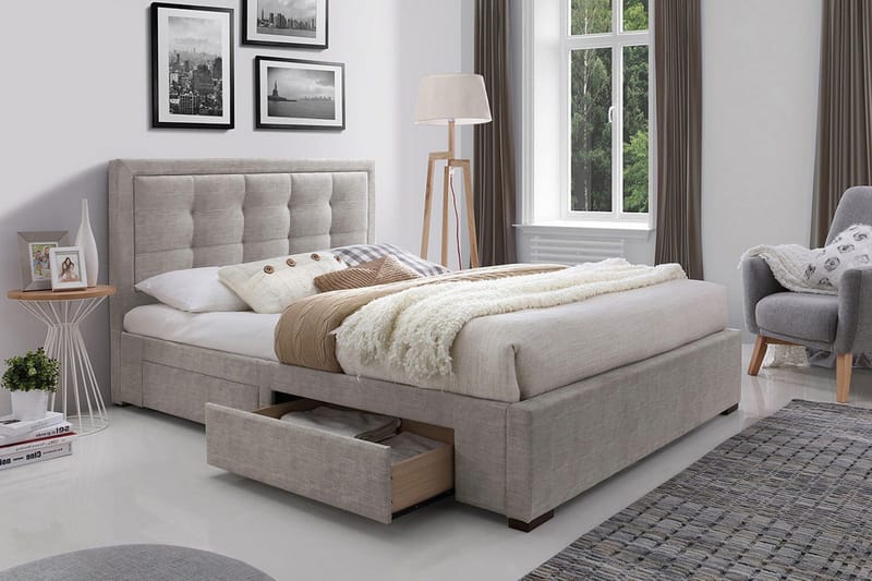 Säng Duke Med 4 Lådor Med Madrass Harmony Top - Möbler - Säng - Ramsäng