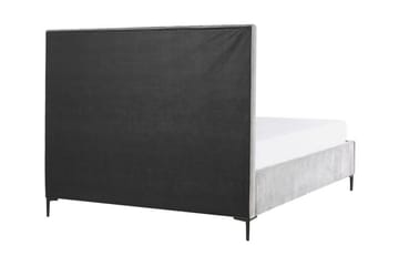 Sezanne Ramsäng 160x200 cm med Förvaring - Sammet/Grå - Möbler - Säng - Sängram & sängstomme