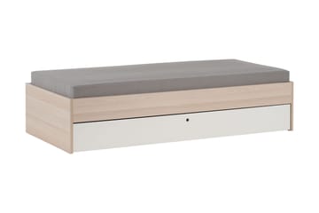 Spot Säng 90x200 cm Trä/Natur/Vit - VOX - Möbler - Säng - Sängram & sängstomme