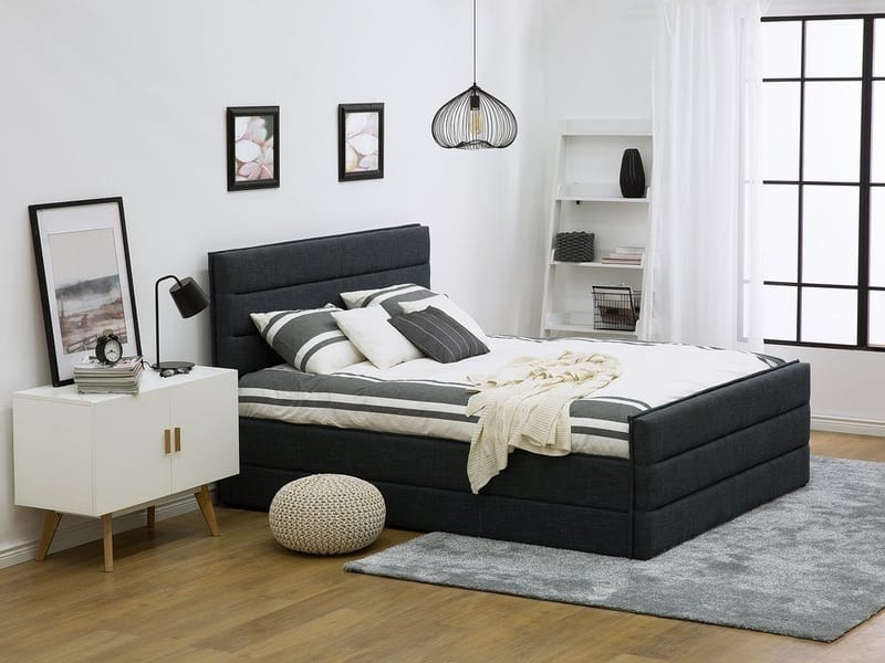 Valbonne Dubbelsäng 160 200 cm, Grå