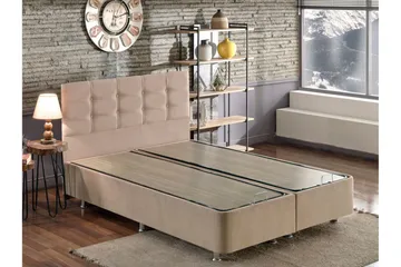 Reghum Kontinentalsäng 100x200 cm - Ljusbrun - Möbler - Säng - Komplett sängpaket