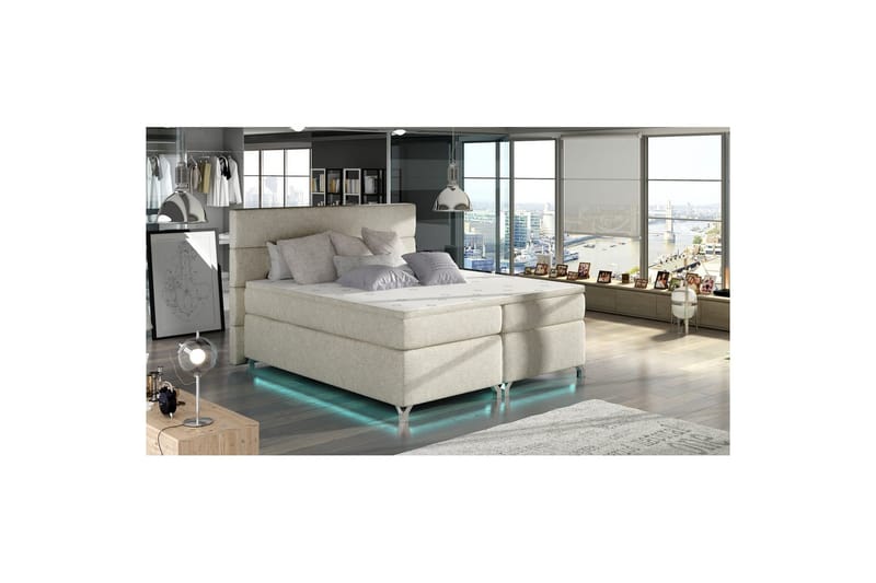 Resårbotten Eltap Amadeo med LED, Dora 21, Beige, 140x200 cm