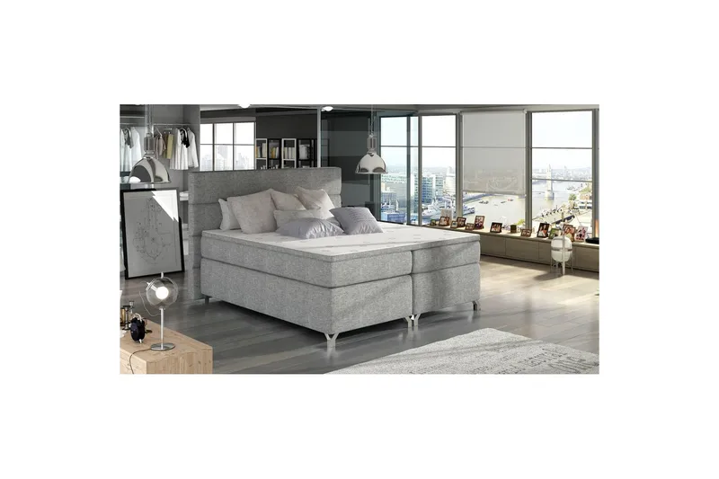 Resårbotten Eltap Amadeo, Sawana 21, Grå, 140x200 cm